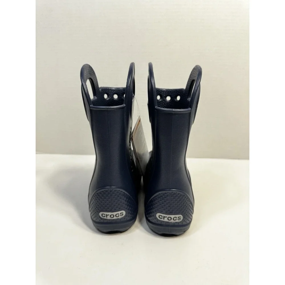 Crocs Kids Handle It Rain Boots – Waterproof, Large‎ Handles, Reflective Heel